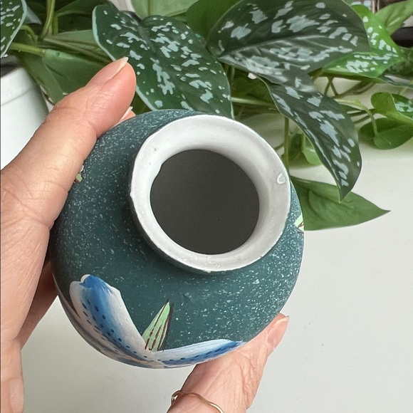 Vintage Hand Painted Floral Bud Vase - Picture 6 of 12